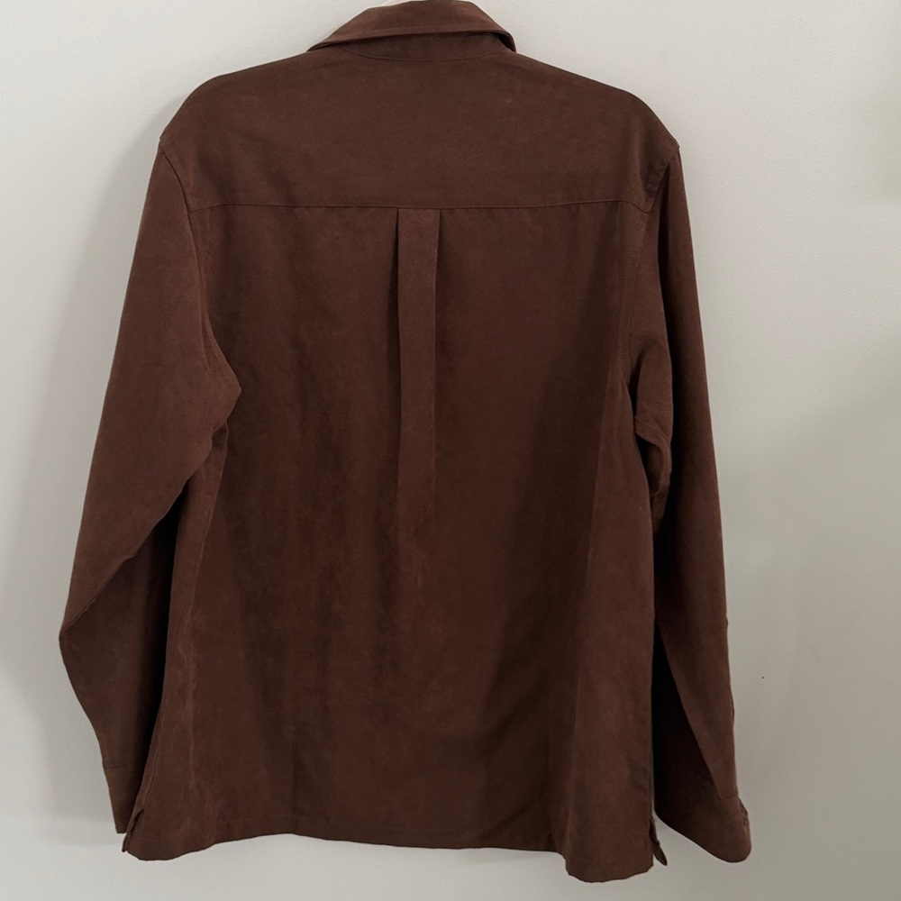 Croft & barrow long sleeve button down shirt with a velvet feel - Picture 6 of 6